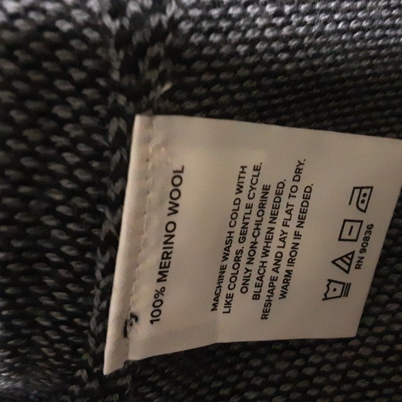 Brooks Brothers sweater pullover cardigan wool men black XL soft casual office - Picture 5 of 7